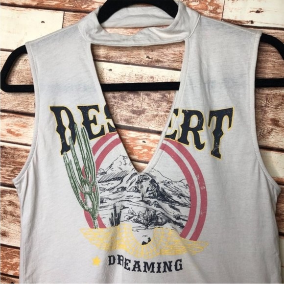 Express one eleven Desert dreaming deep v cut out tank top - Picture 9 of 9